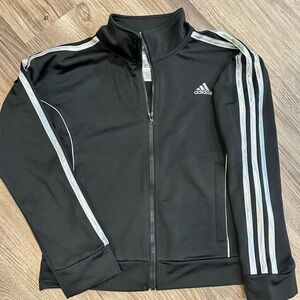 Girls Adidas Black Track Jacket Sz S